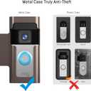 Anti Theft Ring Doorbell Mount: Metal Ring Apartment Door Mount Blink Doorbell Camera Holder No Drill - Renter Friendly Ring Doorbell Mount No Damage