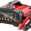 YONHAN 25A Battery Charger & Maintainer,12V/24V All-in-One Charger for LiFePO4, Lead Acid, AGM, Lithium, Marine, Boat, and Deep Cycle Batteries,5-Level Adjustable Current, Booster Mode,Trickle Charge