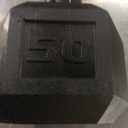 CAP Barbell Coated Hex Dumbbell Weight - Single | 50 lbs