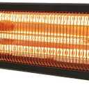 DR. INFRARED HEATER Portable Infrared Indoor and Outdoor Space Heater for Patio, Garage, Commercial & Residential With Remote Control, Without Thermostat, Black