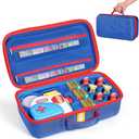 Storage Carrying Case Compatible with Little Tikes Story Dream Machine Books Starter Set and Character (Blue, Large Size)