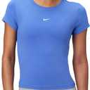 Nike Women's Sportswear Chill Knit T-Shirt (Blue, L)