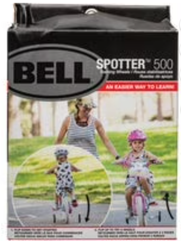 Bell Sports 7161529 Spotter 600 EZ 12 In. to 20 In. White Training Wheels