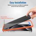 2 Pack Privacy Screen Protector + 2 Pack HD Tempered Glass Screen Protector for iPhone 16 Pro Max [6.9 inch], Dynamic Island Compatible, 9H Tempered Glass Film, Anti-Scratch, Case Friendly, Bubble Free