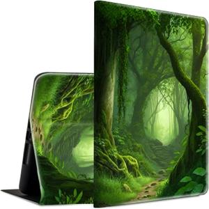 for All-New Fire Max 11 Case 13th Generation Lightweight Smart Case PU Leather Adjustable Stand Protective Cover with Auto Wake/Sleep for Amazon Fire Max 11 inch 2023 - Forest Green