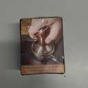 Coffee Tamper Espresso Press with Tamper Mat 304 Stainless Steel Flat Base Wooden Handle for Coffee Grounds Barista Espresso Machines Accessory (58MM)