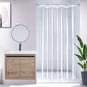 36'W x 72'H, Narrow Size Clear Shower Curtain Liner with Magnets and Rustproof Grommets, Lightweight, Waterproof, Odor-Free, Suitable for Home, Hotel, Office etc, Clear Smooth 4g, 36"W x 72"L (Pack of 1)