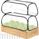 ANGAR 2PACK Garden Covers for Raised Beds, 45" X 22" X 16" Garden Row Plants Cover Accelerator, Freeze Protection Greenhouse Cover for Raised Garden Beds Protecting Seedlings Fruits Vegetable Rows