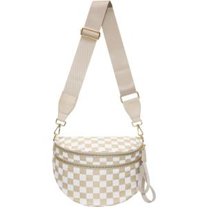 Bum Bag Crossbody Bags for Women Travel Checkered Crossbody Bag