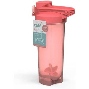 Zak! Leak Proof 27 oz So Sweet & Coral Orange Mixer Shaker Bottle