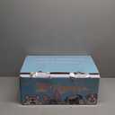 42x42 Inches Puppy Playpen with Dog Pads, Dog Playpen for Puppies or Small Dogs, Pet Playpen for Indoor & Outdoor, Sturdy Safety DogPen with Thickened Fabric, High-Strength Nylon Wire Mesh (Blue)