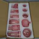 Pink Bud Vase Set of 24 - Small Glass Vase for Flowers, Bulk Mini Vases for Rustic Wedding Decor, Glass Vases for Centerpieces, Floral Arrangements, Clear Bud Vase