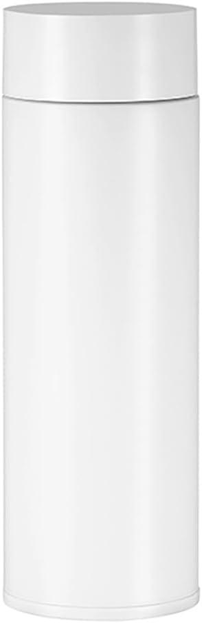 11 oz Mini Water Bottle Stainless Steel Thermoses Small - Insulated Vacuum, Leak Proof, Keeps Drinks Hot/Cold - Ideal for Coffee, Tea, Water - White (10.8 Ounces)