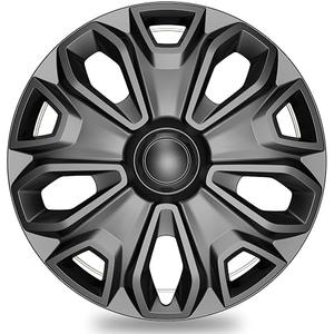TangMiGe 4-Pack Hubcaps Wheel Covers Compatible with Ford Transit 150/250 / 350, 2015 2016 2017 2018 2019 2020 2021 2022 2023 2024, 16 inch, 5 Y Spok, Standard Leg, Black Color