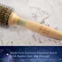 Pandora's Beauty Box The 101 GoShiny Hairbrush - FSC Wooden Handle/Boar Bristle Brush/Heat Resistant/Styling/Blowout/Patented (Large)