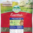 Oxbow Essentials Rabbit Food, Adult, Made with Oxbow Timothy Hay for Rabbit, Pet Pellets with Vitamins & Minerals, Small Animal Pet Products, Bunny Food, Made in USA, High Fiber, 25 lb. bulk bag (25 Pound (Pack of 1))