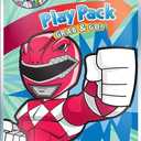 Power Rangers Backpack Preschool Boys Set with Stickers, Coloring Books and More