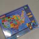 Puzzles for Kids Ages 4-6  2 x 60 Pieces Puzzles for Kids 3 4 5 6 7 8 Year Old  United States Puzzle & Solar System Floor Puzzle  Educational Learining Toys for Boys and Girls