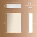18x14 inch Bathroom Wall Cabinet, Saver Storage Cabinet, Medicine Cabinet with 1 Door and Adjustable Shelves, White（Assembly Required）, W14 x H18 1 door