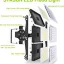 LED Flood Light Outdoor, 300W 30000lm 3000K Warm White IP66 Waterproof, Commercial Parking Lot Light,3 Heads for Yard Street Stadium House Floodlight Bright Security Lights for Outdoor Area