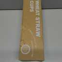 Wrova Wheat Straw Water Cups 16oz with Etched Pattern - Alternative Plastic Drinking Glasses Set of 6 - Unbreakable Tumbler Cups for Kids - Beige