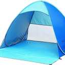 Automatic Pop Up Instant Portable Outdoors Quick Cabana Beach Tent Sun Shelter (Blue)