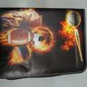 Sports Card Binder, Trading Card Binder 4 Pocket with 50 Sleeves Fits 400 Sport Cards, Sports Card Holder Binder with Zipper, Football Baseball Basketball Hockey Card Collection Storage Album