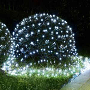 BlcTec Christmas Net Lights 360 LED 9.8ft x 6.6ft Outdoor Christmas Lights with 8 Modes, Timer, Connectable, Waterproof for Trees, Bushes, Shrubs, Yard Outdoor Decorations, Cool White