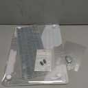 EooCoo Compatible with MacBook Air 13 inch Case 2026 2025-2022 M4 M3 M2 Model A3240 A3113 A2681, Mac Air 13.6 inch Transparent Hard Shell & Keyboard Cover & Screen Film & Type-C, Shiny Crystal Clear