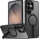 for Samsung Galaxy S26 Ultra Case, S26 Ultra Phone Case Built-in Invisible Stand [Compatible with MagSafe] [Military-Grade Protection] Magnetic Shockproof Cover for Galaxy S26ultra (Black)
