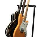 Gator Rok-It Collapsible Folding Guitar Rack Stand for 3 Guitars Fits Acoustic, Electric, or Bass Guitars Portable, Durable, Space-Saving Storage (RI-GTR-RACK3)