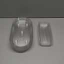 Idyllize Rectangular 5 Pieces of 9 by 4 Inch Clear Thick Plastic Heavy Duty Sturdy Plant Saucer Drip Trays for pots, Window Sills and Window Shelf (8.5"x3.5") (Rectangle)