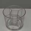 AIEVE Drink Packet Organizer, 360° Rotating Lazy Susan Turntable Powdered Drink Mix Holder, Acrylic Water Packet Container for Pantry Organizer Kitchen Storage Organization (Round)