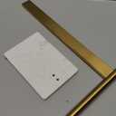 Stainless Steel L-Shaped Hand Towel Holder, SUS304 Bathroom Towel Rack with Thickened Base for Countertop Vanity (Gold, Square Base)