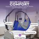 ProHeal Universal Full Body Mesh Lift Sling With Commode Opening, Large, 56" x 43.5" - Polyester Slings for Patient Lifts - Compatible with Hoyer, Invacare, McKesson, Drive, Lumex, Joerns