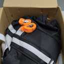 Orzbow Car Seat Carrier for Airport, Folding Car Seat Travel Bag & Cart with 4 Wheels and High Load-Bearing, Padded Gate Check Bag Fits Most Infant Car Seats & Carriers, Easy to Use, Black