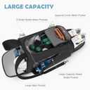 MIYCOO Gym Bag for Women Men, Duffle Travel Bag with Shoes Compartment and Wet Pocket, Waterproof Overnight Carry On Bag Backpack with Two Elastic Bottle Holders for Travel, Workout, Sports, Weekend