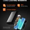 ORORO Upgraded Women's 4-Zone Heated Jacket with Heated Collar, Heated Coat with Detachable Hood (XXL)