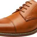 Vostey Men's Dress Shoes Classic Formal Business Cap Toe Wingtip Oxfords Lace Up Derby Shoes (12)