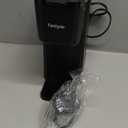 Mini Hot and Iced Coffee Maker Single Serve, for K Cup and Ground, 6 to 14 Oz Brew Sizes, with Recipe Book, for Home, Travel, RV, Office and Dorm, Classic Black (2.0 Version)