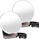 Diono Easy View Pack of 2 Baby Car Mirrors, Safety Car Seat Mirror for Rear Facing Infant, Fully Adjustable with 360 Rotation, Wide Crystal Clear View, Shatterproof, Crash Tested