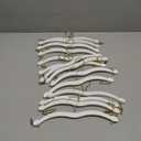 15 Pack Lingerie Hangers with Gold Metal Clips Bralettes Bikini Plastic Hangers for Bras Tank Tops Bralettes Dress Skirt Shorts Pants Women Clothing