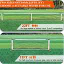 Zdgao Portable Pickleball Net for Driveway, 22FT Regularion Size Pickle Ball Net with Outdoor Pickleballs and Carry Bag, Weather Resistance Steady Steel Frame, 22FT x 36 inches, 11FT x 36"