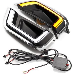 Astra Depot Lower Bumper LED Fog Light Assembly Driving Fog Lamp DRL Daytime Running Light w/Sequential Turn Signal Compatible For Toyota Land Cruiser LC300 2022-24 w/Chrome Trim Astra Depot Lower Bumper LED Fog Light Assembly Driving Fog Lamp DRL Daytime Running Light w/Sequential Turn Signal Compatible For Toyota Land Cruiser LC300 2022-24 w/Chrome Trim