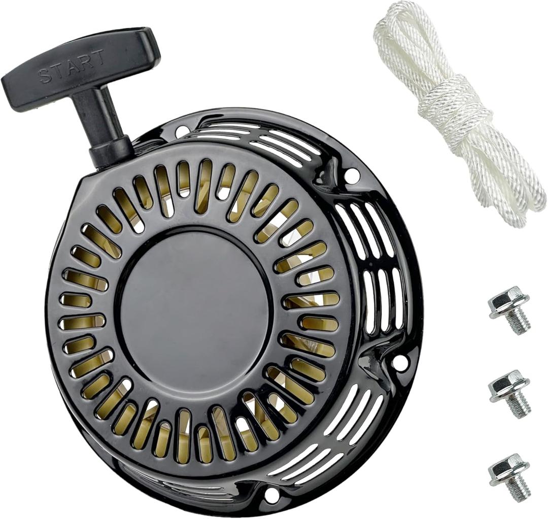 212cc Recoil Pull Start Assembly for Predator 212 cc Coleman Ct200u Bt200x Trail Ct200u-ex Mini Bike Kt196 Go-Kart 196cc 224cc 6.5HP 7HP Pull Starter w/Pull Cord