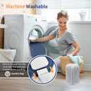 Heating Pad for Back & Period Cramps, 12"x24" Electric Heating Pad with 26" Waist Belt, 6 Heat Levels 4 Timers & 2H Auto Shut Off, Gift for Women Men Mom Dad (Blue)