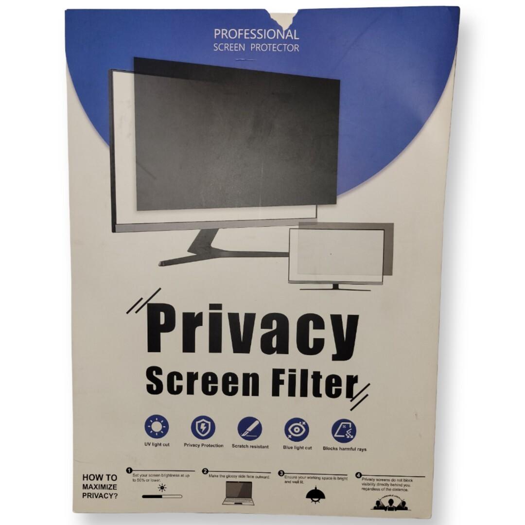 19 Inch Computer Privacy Screen Filter for 16:9 Widescreen Monitor, Removable Eye Protection Anti Glare Blue Light Filter Privacy Shield, Anti Scratch Anti Spy Screen Protector Film 19 In (16:9)