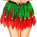 TWINKLEDE Sparkle Running Skirts Sequin Run Skirt Irregular Sparkly Runing Skirt Glitter Run Costume for Women and Girls One Size(50 Short)