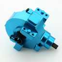 1/10 RC Electric Car Front Drive Diff Gear Box Assembly Set Upgraded Parts Compatible with 1:10 Car HSP Redcat Himoto Volcano EPX 94106 94107 94108 94111 94123 (Blue)