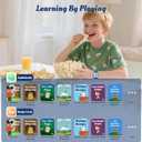 Smart Watch for Kids, 12 Puzzle Games HD Touch Screen Watches, Step Counter, Heart Rate and Sleep Monitor, Flashlight, Music Player,12/24 hr Educational Toys Birthday Gifts for Girls Ages 6-12 (Blue)